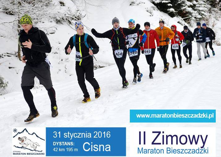 Wielkie bieganie w Bieszczadach czyli II Zimowy Maraton Bieszczadzki oraz Bieg na Nartach Tropem Wilka