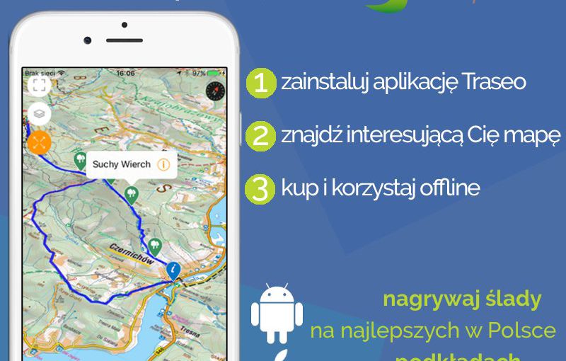 Nowa aplikacja Traseo z mapami firmy Compass